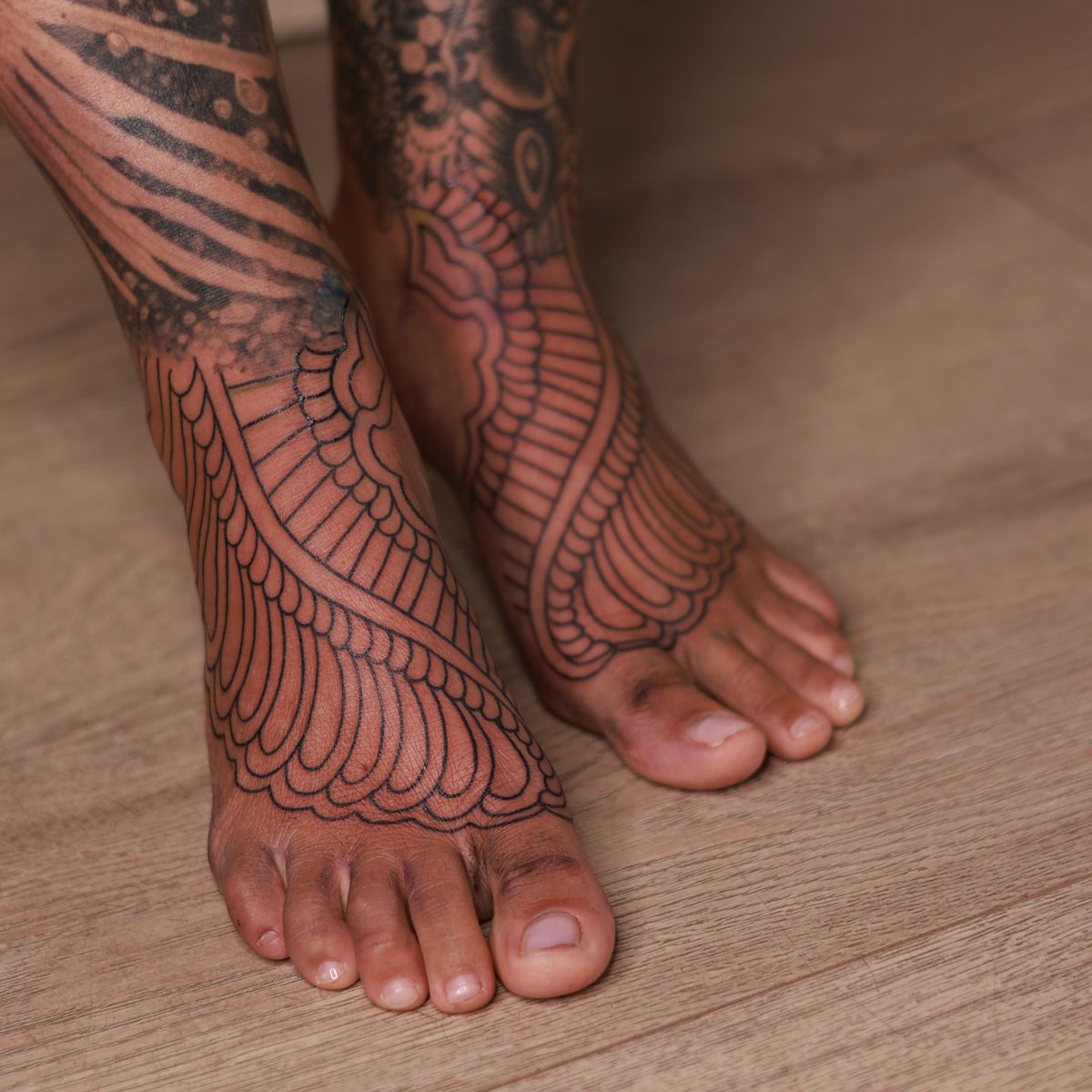 Ornamental composition tattoo by Josh Marx